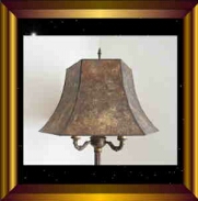 Antique lamp shade Morning Glory